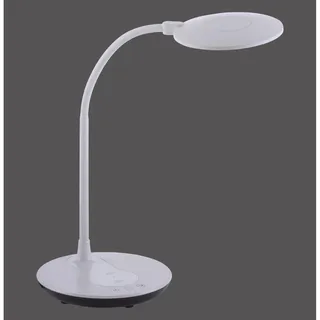 just light. JUST LIGHT LED-Tischleuchte 14416-16 Weiß 5 W, 600 lm, CCT, Handy-Ladefunktion