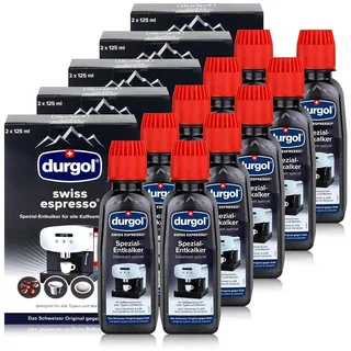Durgol Swiss Espresso Spezial-Entkalker 10 x 125 ml