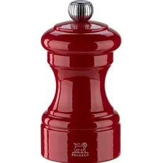 Peugeot Bistro Salzmühle 10 cm Passionsrot lackiert Holz, Pfeffermühle + Salzmühle, Rot