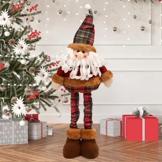 ACTOYS Weihnachtswichtel, Weihnachtsmann, Schneemann, Rentier mit Teleskopische, 21 in, Weihnachtself zum Ausziehen, Wichtel Groß, Weihnachtsdekoration, Christmas Decorations (L1)