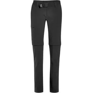 Maier Sports Inara Slim Zip, Damen Wanderhose, Wasserabweisende Hose für Trekking und Hiking, Enganliegender Schnitt, Zipp-off-Funktion, PFC-frei, mSTRETCH pro 4 & Dryprotec, Schwarz,