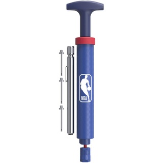 Wilson NBA DRV Pump Kit Inkl. Druckmesser und 3 Nadeln, Kunststoff, Blau