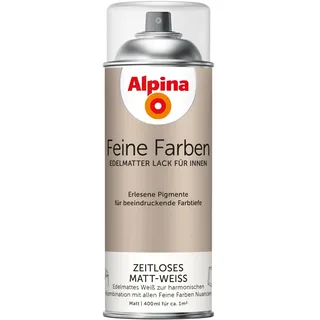 Alpina Sprühlack Zeitloses Matt-Weiss 0,4 l