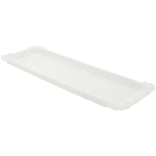 Kleines Papptablett "Hot Dog" 23X8 Cm Weiss Feinkarton - 2500 Un.