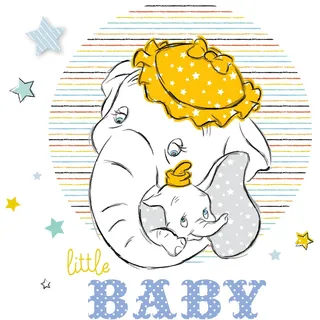 KOMAR Wandbild Dumbo Baby 40 x 50 cm