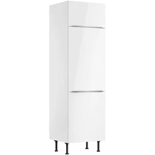 Optifit Geräteumbauschrank , Weiß, Weiß Hochglanz , Metall , 1 Fächer , einzeln stellbar , 60x211.8x58.1 cm , Made in Germany, DIN EN ISO 14001, DIN EN ISO 50001, DIN EN ISO 9001 , Zusatzausstattung erhältlich , Küchen, Küchenmöbel, Küchenschränke, Geräteumbauschränke