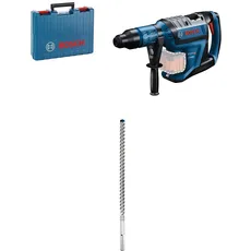 Bosch Professional BITURBO Akku Bohrhammer GBH 18V-45 C (inkl. Connectivity-Modul + voreinstellbare Drehzahlstufen,im Koffer) + Expert SDS max-8X Hammerbohrer (für Stahlbeton, Ø 22x520 mm)