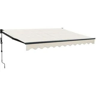 vidaXL Elektrische Markise mit Kurbel Creme 3x2,5 m - Creme