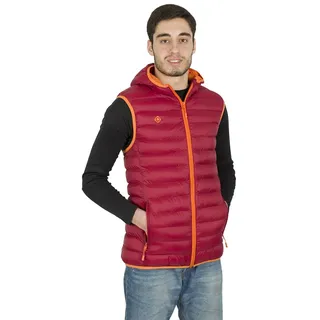 Izas Nepal Weste aus Faser, für Herren S Mineral-Rot/Orange