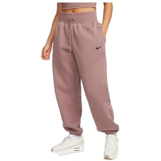 Nike Damen Phnx FLC Hr Os Hose, Smokey Mauve/Black, M