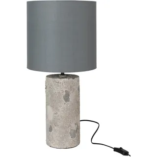 Lampe+Schirm Greta Beton Grau Small - Beige, Braun, Grau, Hellbraun, Weiß