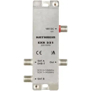 Kathrein EXR 221 SAT Multischalter Unicable 2 Eingänge (Multischalter): 3 (2 SAT/1 terrestrisch) Te