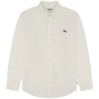 Wrangler 112350485 Langarmhemd - White Oxford - 3XL