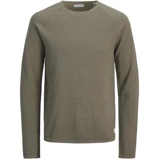 JACK & JONES »JJEHILL KNIT CREW NECK Noos mit Strukturstrick