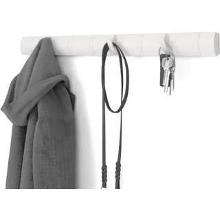 Umbra Wandgarderobe Flip 8 Haken Klappbar Weiß
