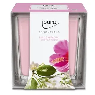 ipuro Flower Bowl Duftkerze 125 g rosa