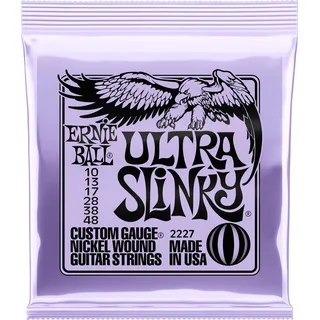 Ernie Ball Ultra Slinky Nickelwound E-Gitarrensaiten, Stärke 10-48