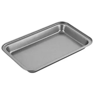 Chef Aid Brownie-Backform Antihaft 25 x 16 x 2 cm – Backblech aus Karbonstahl – Gleichmäßiges Backen & Einfaches Lösen – Ideal für Kuchen, Quiche, Aufläufe & Hausgemachtes Gebäck
