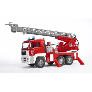 Bruder 02771 - Feuerwehr mit Drehleiter rot 1:16