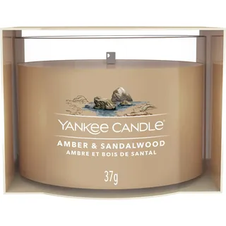 Yankee Candle Amber & Sandalwood Duftkerze 37 g braun