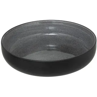 Secret de Gourmet Tiefer Teller Diane Ø 21 cm , Dunkelgrau , Keramik , Geschirr, Teller, Suppenteller