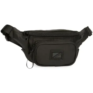 Pepe Jeans Hoxton Gürteltasche mit Tasche, schwarz, 30 x 13 x 5 cm, Polyester und PU, Mehrfarbig (Mehrfarbig), única, Gürteltasche mit Tasche