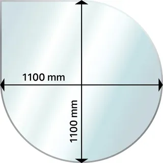 Aduro Glasbodenplatte Tropfenförmig