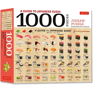 A Guide to Japanese Sushi - 1000 Piece Jigsaw Puzzle: Finished Size 29 X 20 inch (74 x 51 cm)