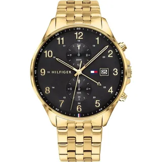 Tommy Hilfiger WEST 1791708 Herrenchronograph - Gold, Schwarz