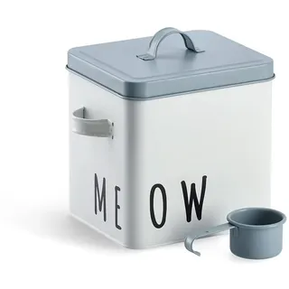 Zeller Present "Meow", für Katzenfutter, weiß, blau