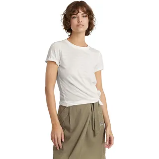 G-Star RAW Women's Tops Regular Knotted r t wmn, Grau (lt Chalk D24661-D602-1284), M