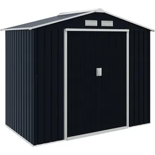Outsunny Gerätehaus 2,13 x 1,30 m Grau