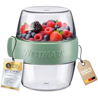 Westmark Pocketbox -Mini-, praktische Meal-Prep-Dose to go, ideal für Joghurt, Obst, Gemüse, Snacks, 400 ml (2 x 200 ml), BPA-frei, Mint-Grün