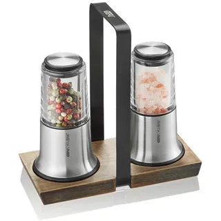 GEFU X-PLOSION Salz-/Pfeffermühle 14 cm Silber unbefüllt
