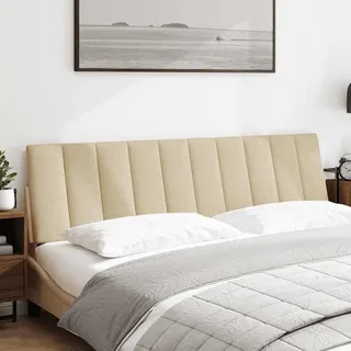 vidaXL Kopfteil-Kissen "Hanko" Creme 180 cm Stoff - Creme