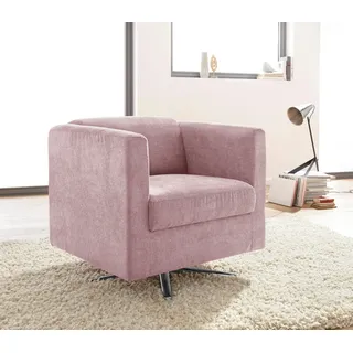 INOSIGN Sessel »Bob Drehsessel, Clubsessel und Cocktailsessel - alles passt« drehbar mit Sternfuß, rosa