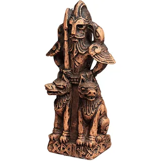 Dryad Design Figur des nordischen Gottes Odin des Vaters – Holz-Finish