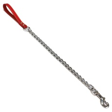 Arquivet Ramal Metall-Leder rot - Hunde - Leder rot - 80 cm/4 mm