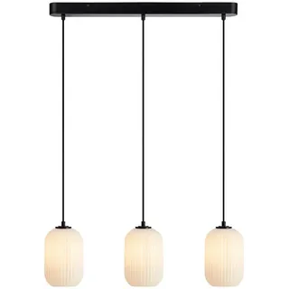 Markslöjd Hängeleuchte , Schwarz, Weiß , Metall, Glas , rund , 72x172x14 cm , Lampen & Leuchten, Innenbeleuchtung, Hängeleuchten, Pendelleuchten