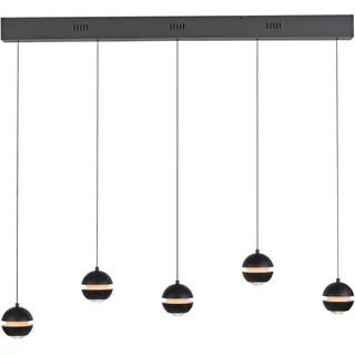 Schöner Wohnen LINI 5-flg. 10 cm eckig schwarz