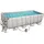 Power-Steel Rechteckig 488 x 244 x 122 cm inkl. Filterpumpe, Reinigungsset, Abdeckplane, Poolleiter, Reparaturset
