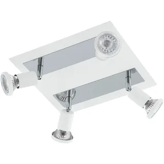 EGLO Sarria 4 GU10 quadratisch weiß Stahl