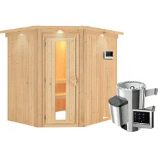 Bild Sauna Livia, Ofen externe Stg.Easy LED-Dachkranz