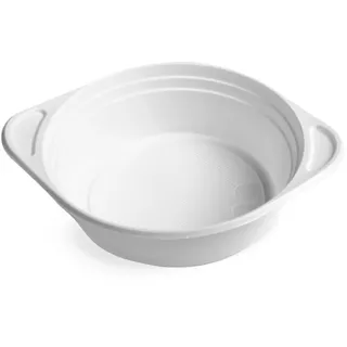 Suppenterrine, Einweg-Mikrowellenterrine weiß (PP) 500 ml, 100 Stk.