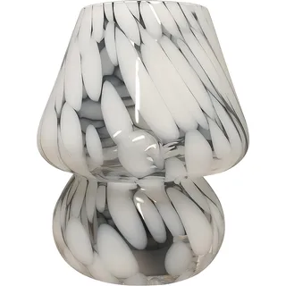 relaxdays Tischlampe Pilz - Weiß