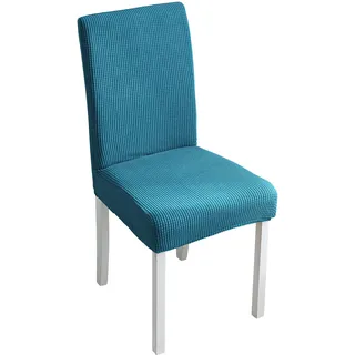 Sir Schmeer® Charmante Stuhlhussen mit kariertem Flanell-Muster für rustikale Eleganz, einfarbig (Dunkel-Grün)