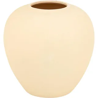 Atmosphera Createur d ́interieur Vase Keramik Kugel Rily 22 cm , Beige , 22 cm , Dekoration, Vasen, Keramikvasen