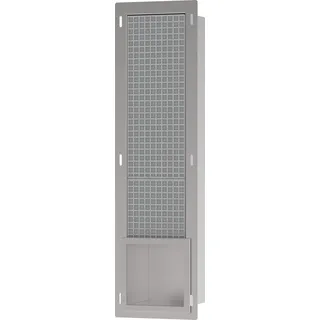 hansgrohe XtraStoris Original Toilettenpapierhalter, Einbau, mit Vorratsbehälter für 6 Rollen, 140x140x682mm, 56058800, Farbe: Edelstahl gebürstet