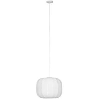 Novel Hängeleuchte , Weiß , Metall, Textil , Struktur , rund , 150 cm , RoHS, Bsci, Ce , Lampen & Leuchten, Leuchtenserien