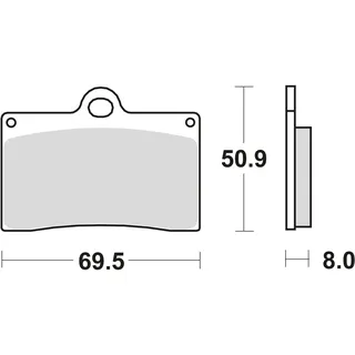 TRW Bremsbelagsatz, TRW mcb540sv